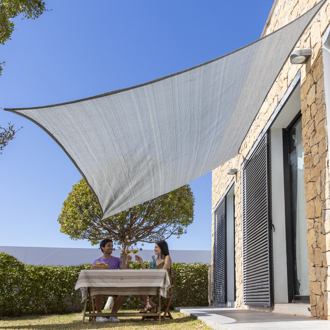 Reshad 3 x 4 m Rectangular Shade Sail