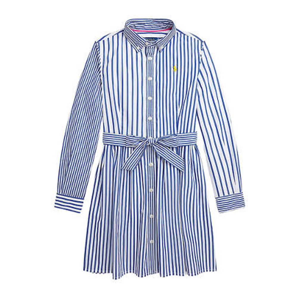 Big Girl's 'Striped Fun' Shirtdress