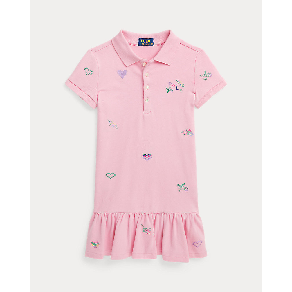 Toddler & Little Girl's 'Embroidered' Polo Dress