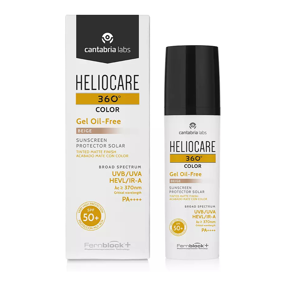 'Heliocare 360º Gel Oil Free Matte Finish SPF50+' Tinted Sunscreen - Beige 50 ml