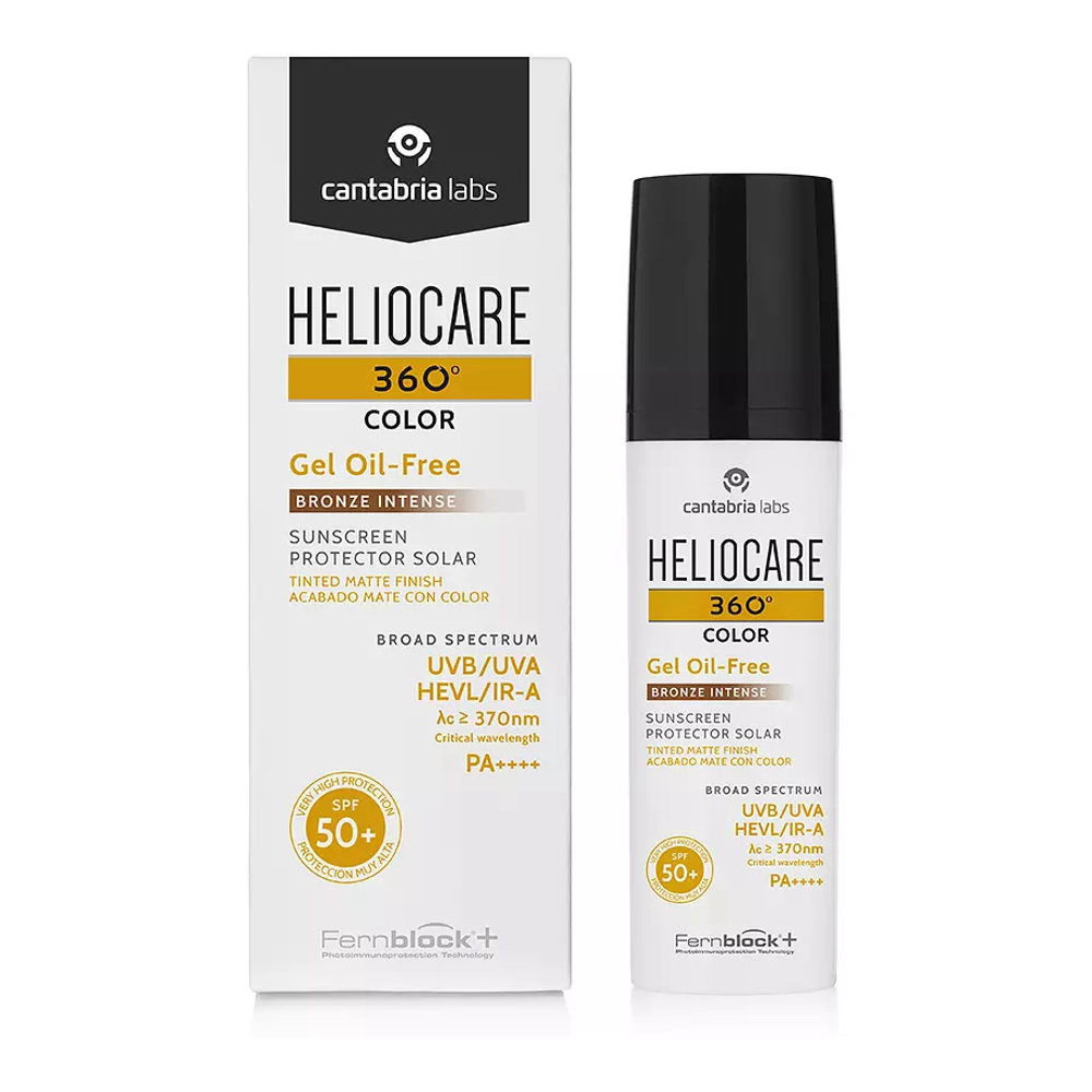 Crème solaire teintée 'Heliocare 360º Gel Oil Free Matte Finish SPF50+' - Bronze Intense 50 ml