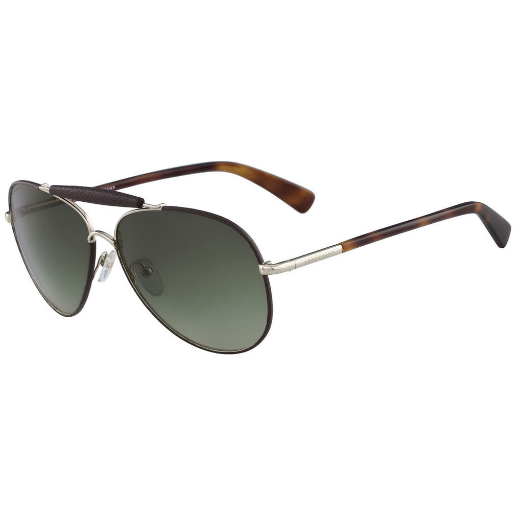 Women's 'L0100SL (718) GOLD/DARKBROWN' Sunglasses