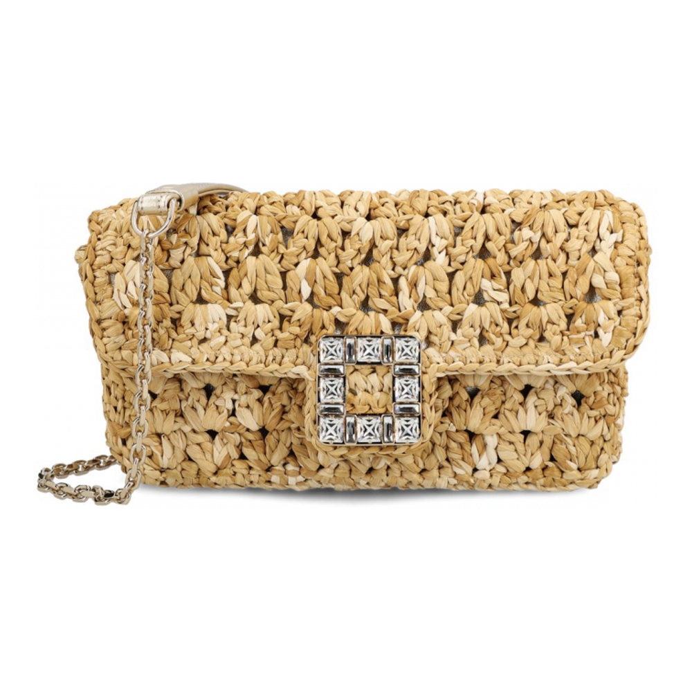 Women's 'Jeu de Fille Crochet Strass Buckle' Clutch Bag