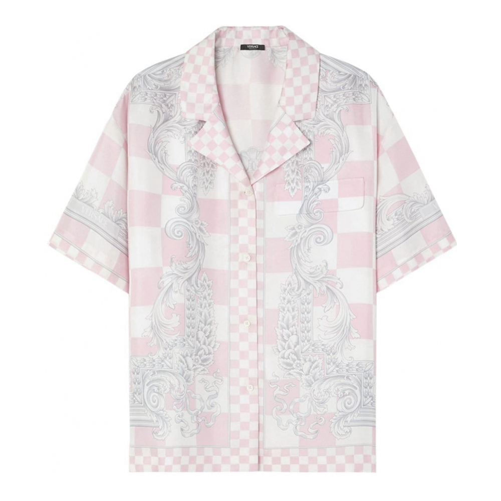Chemise à manches courtes 'Barocco Checked' pour Femmes