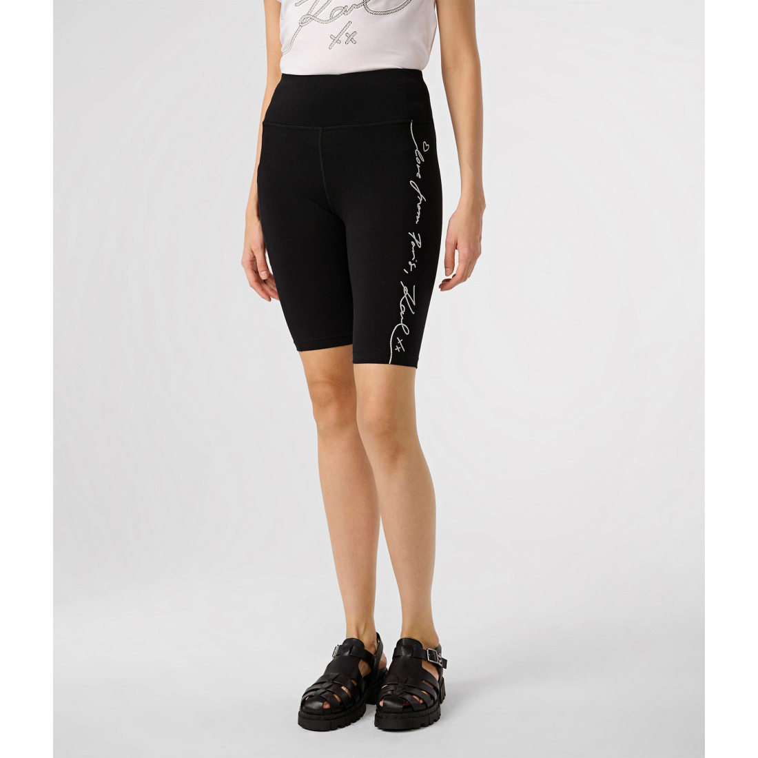 'Script' Bike Shorts für Damen
