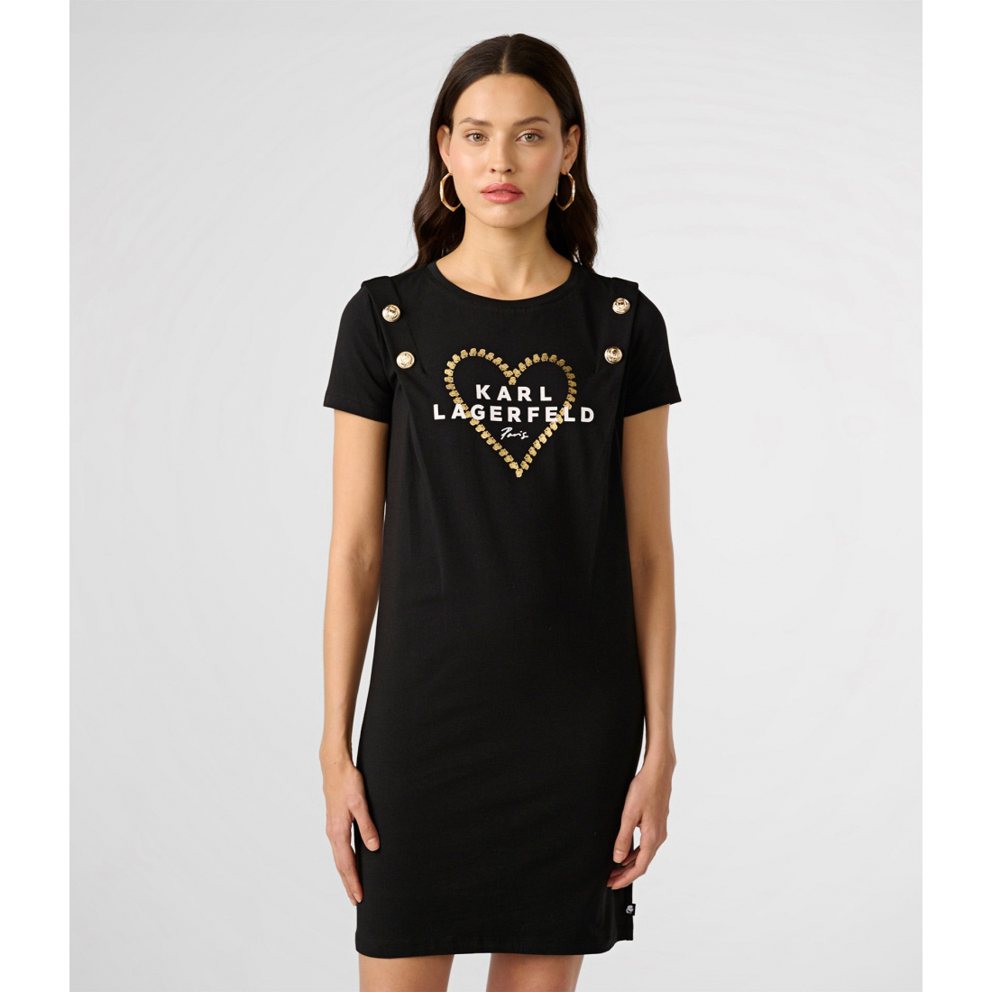 'Logo Heart' T-Shirt-Kleid für Damen