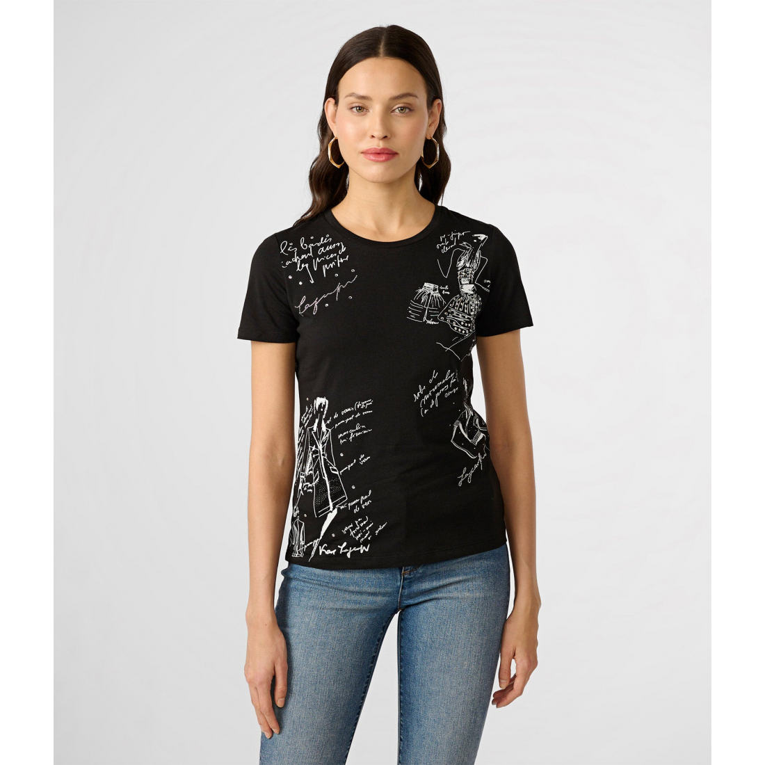'Sparkle Fashion Sketch' T-Shirt für Damen