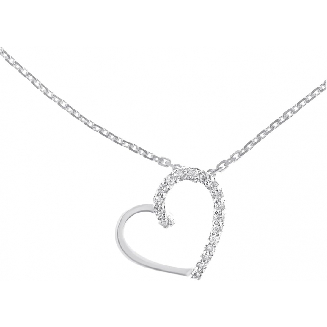 Women's 'Coeur Précieux' Pendant with chain