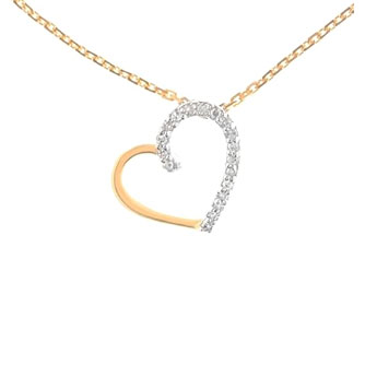 Women's 'Coeur Précieux' Pendant with chain