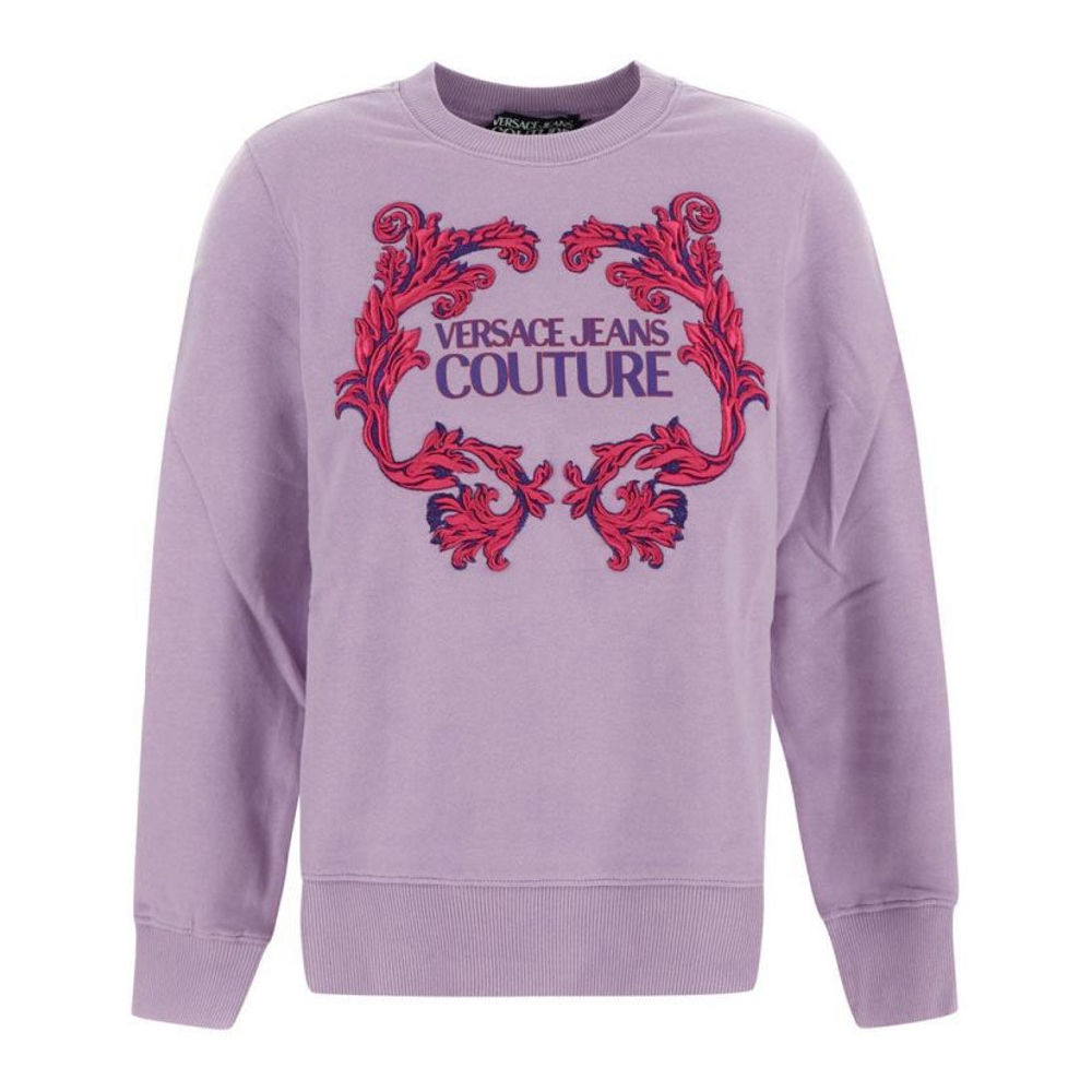 Sweatshirt 'Barocco Logo-Print' pour Femmes