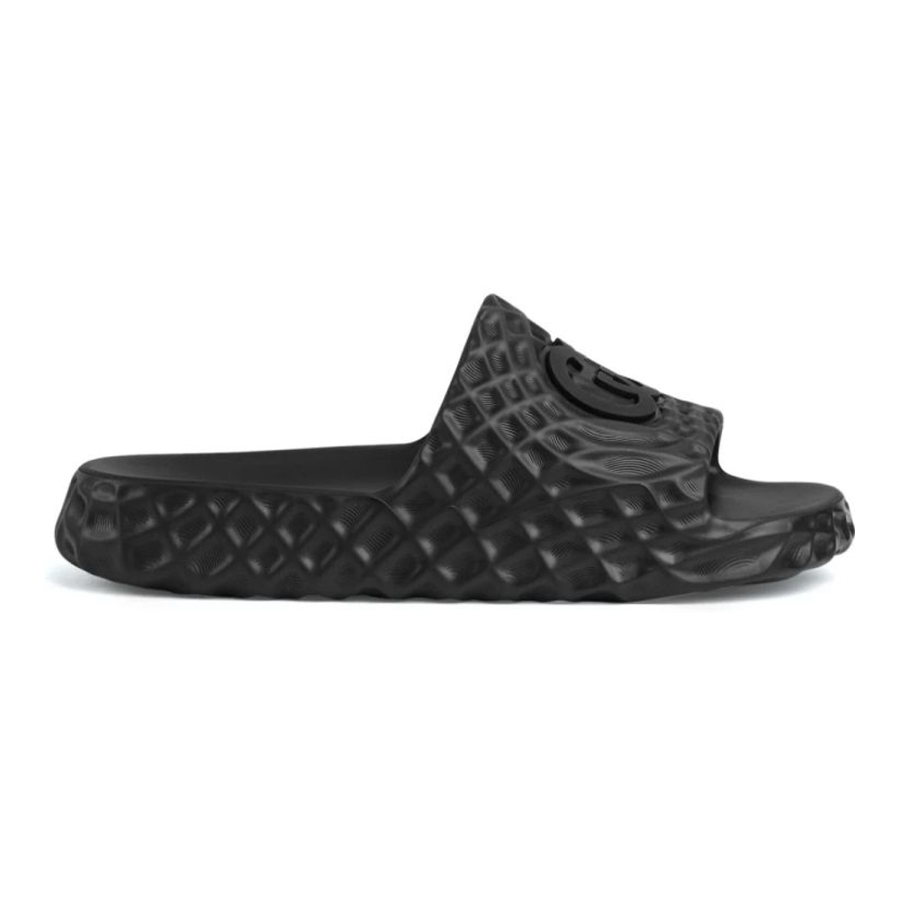 Men's 'Interlocking G-Appliqué Textured' Slides