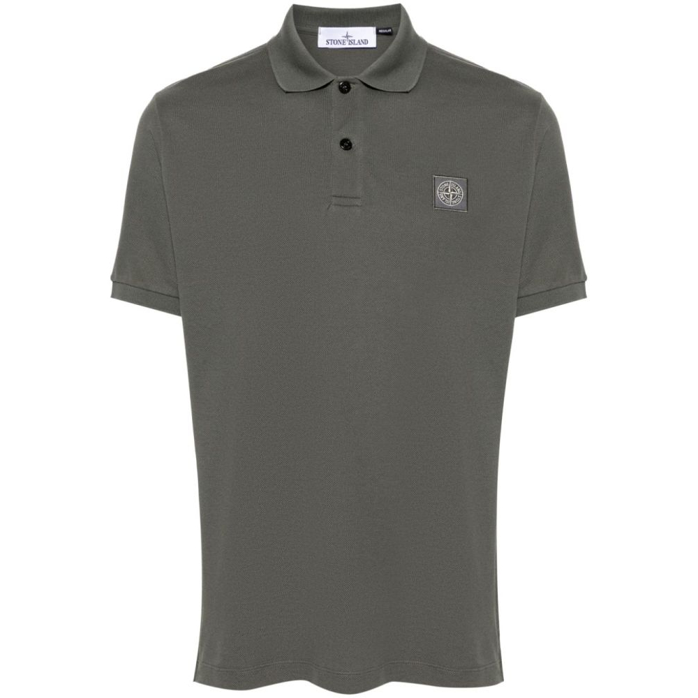 Men's 'Compass-Patch Piqué' Polo Shirt