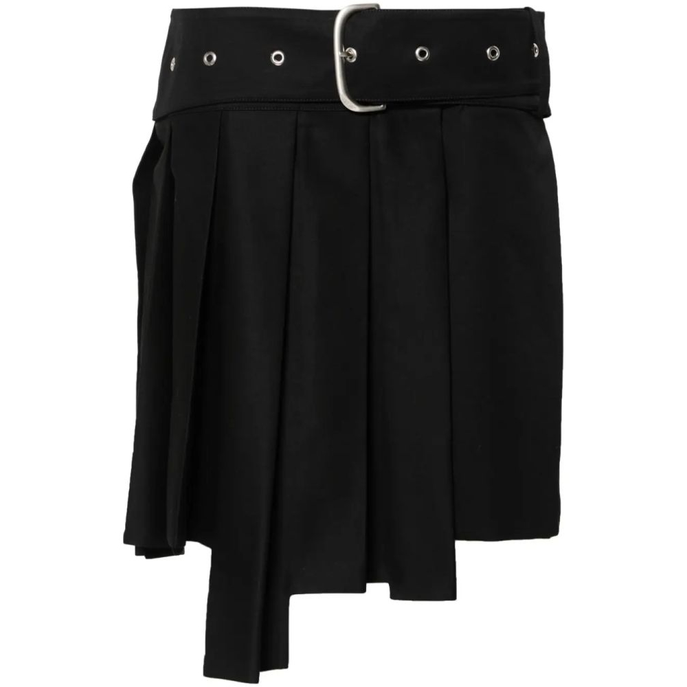 'Wraparound Pleated' Mini Rock für Damen