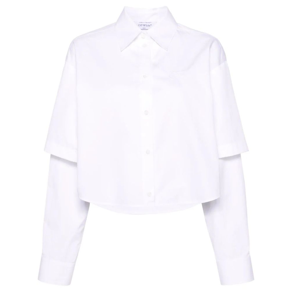 Chemise 'Logo-Embroidery Layered' pour Femmes