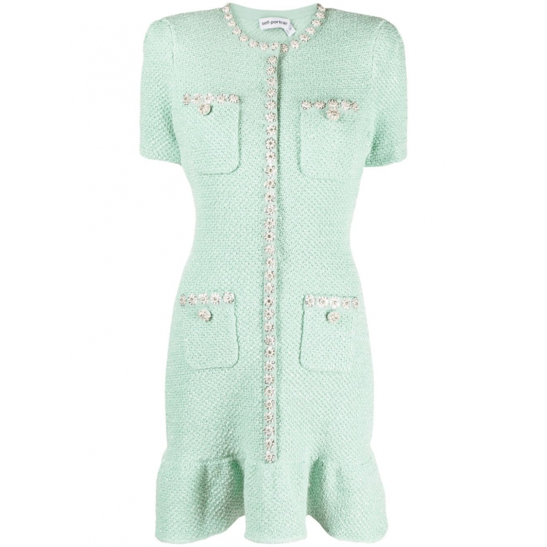 Robe mini 'Sequinned Tweed' pour Femmes