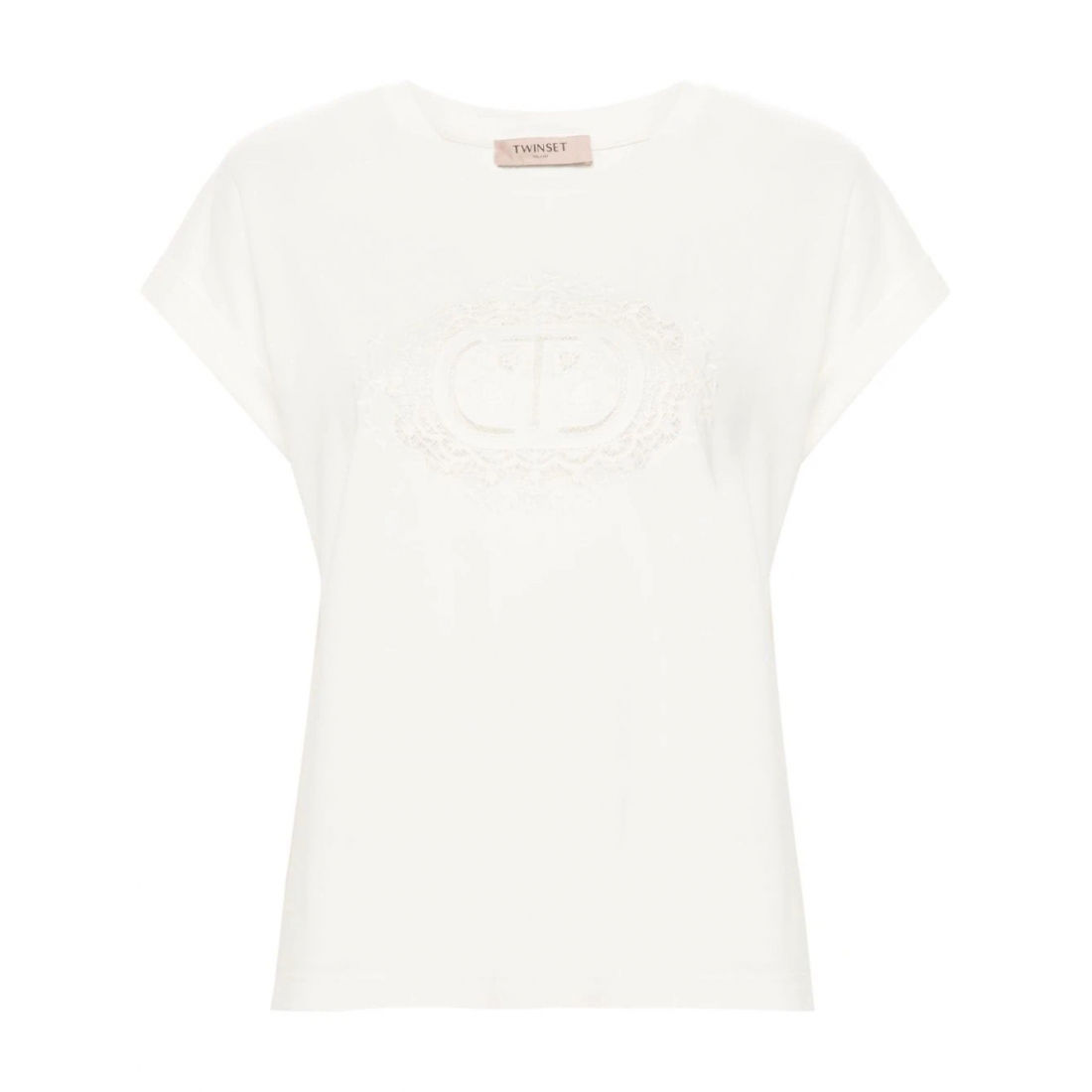 'Logo-Embroidered' T-Shirt für Damen
