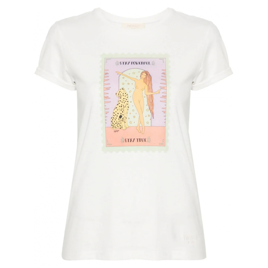T-shirt 'Logo-Embroidered' pour Femmes
