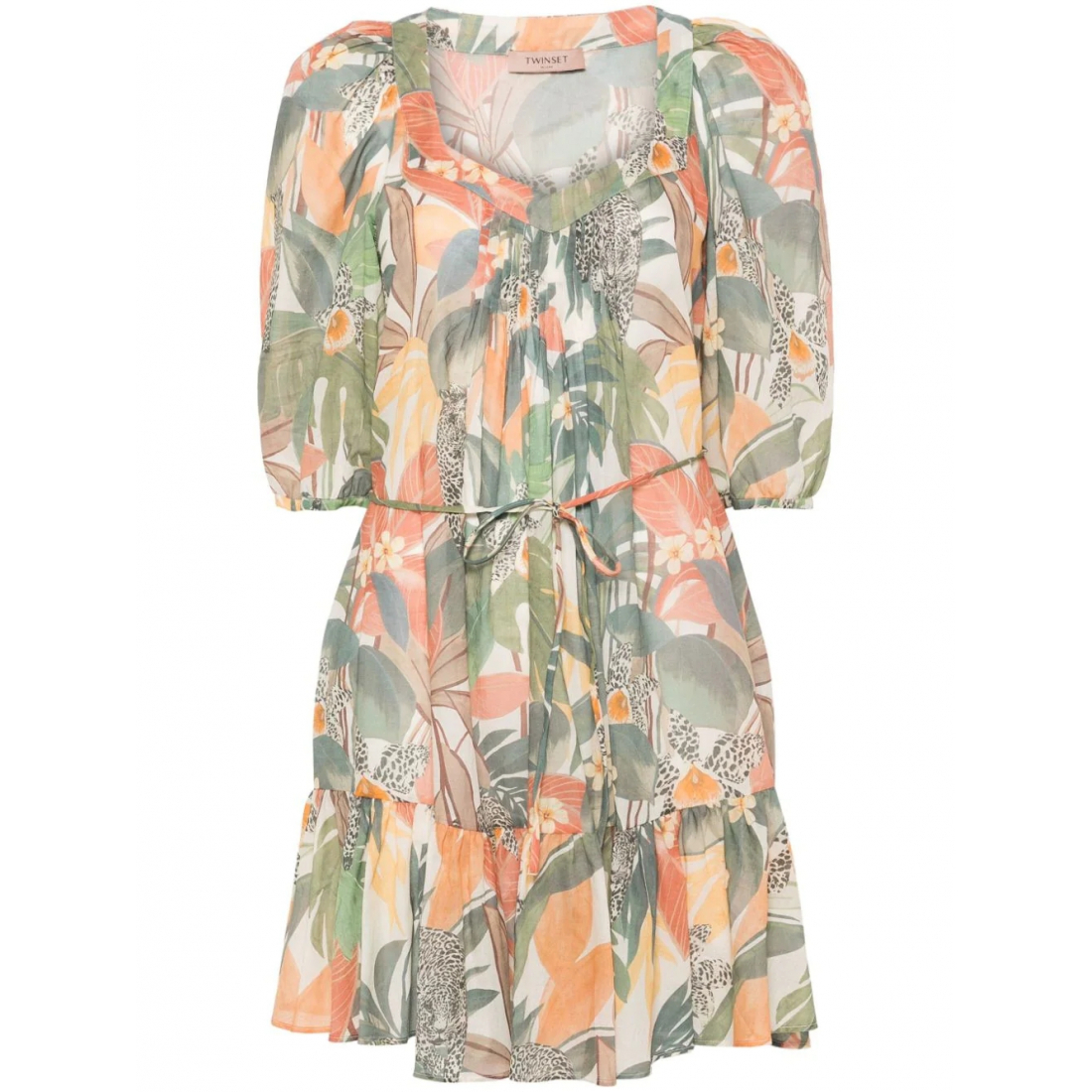 Robe mini 'Papaya Jungle' pour Femmes