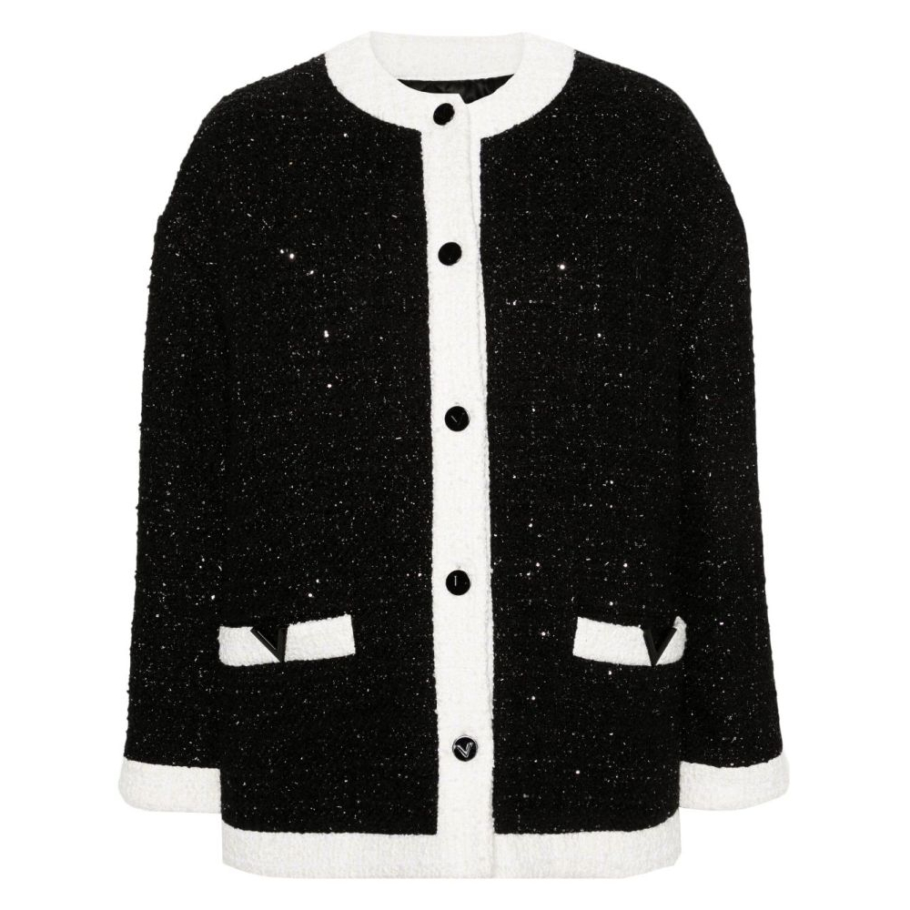 'Caban Sequinned Tweed' Jacke für Damen