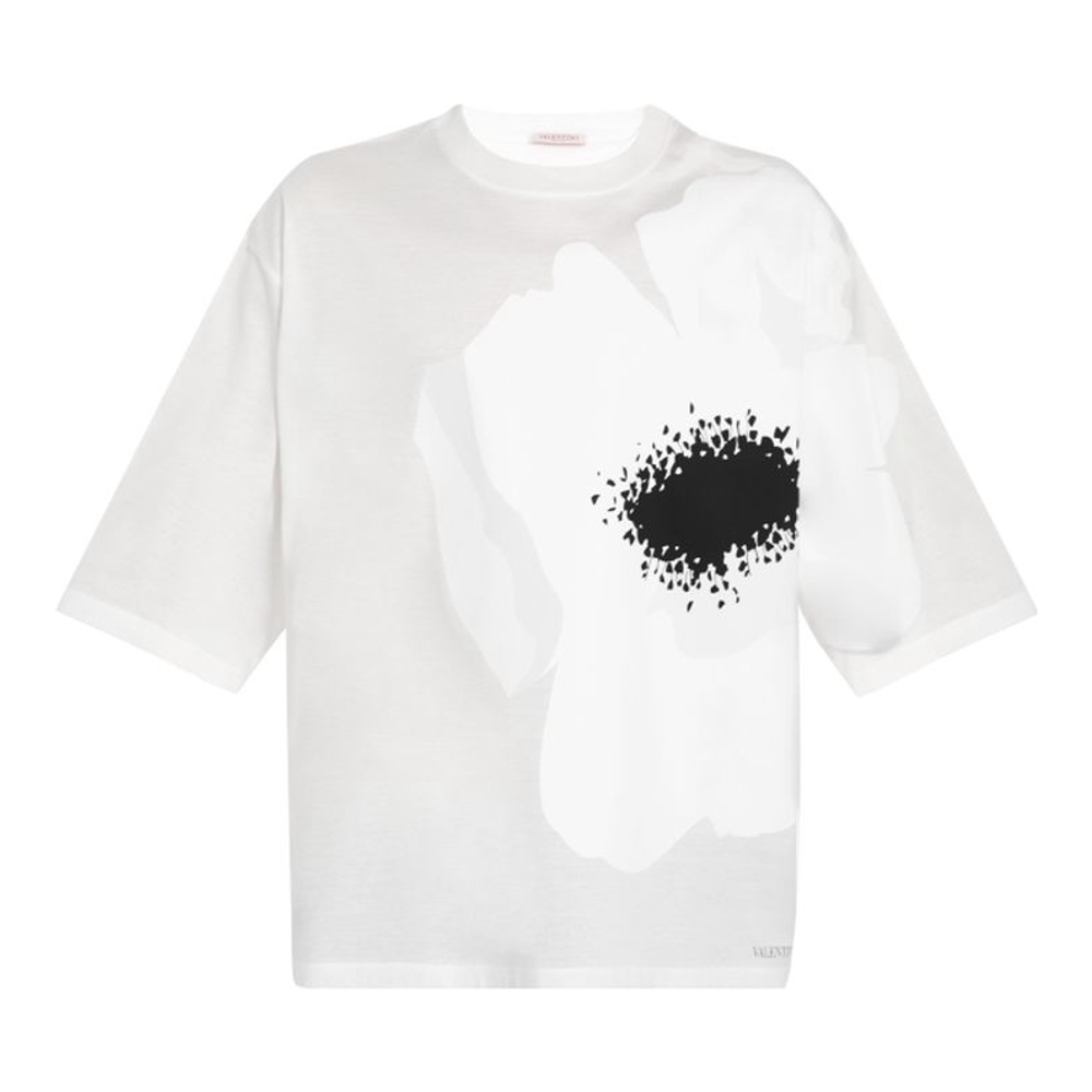 T-shirt 'Flower Portrait' pour Hommes