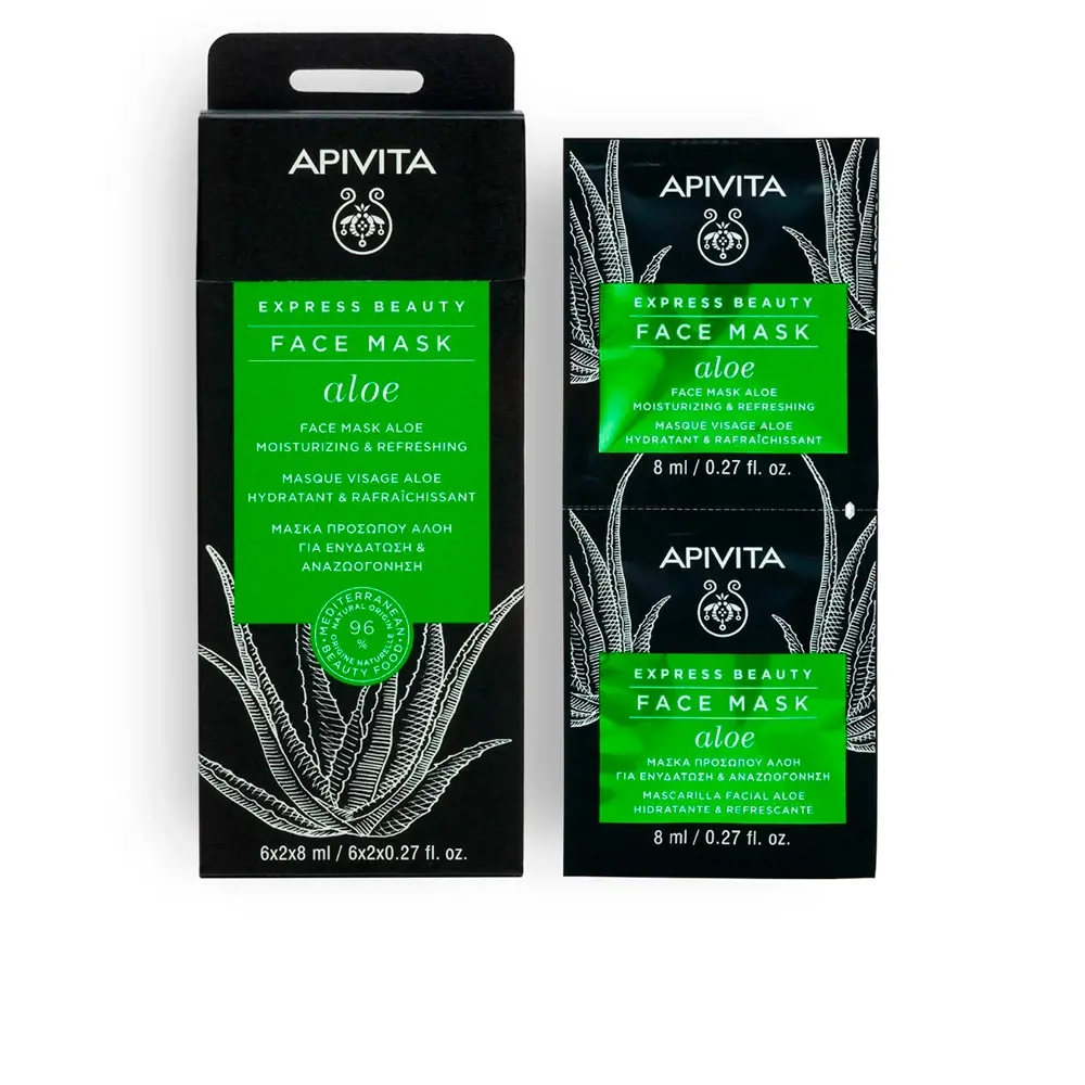 'Express Beauty Moisturizing & Refreshing' Face Mask - Aloe Vera 8 ml, 2 Pieces