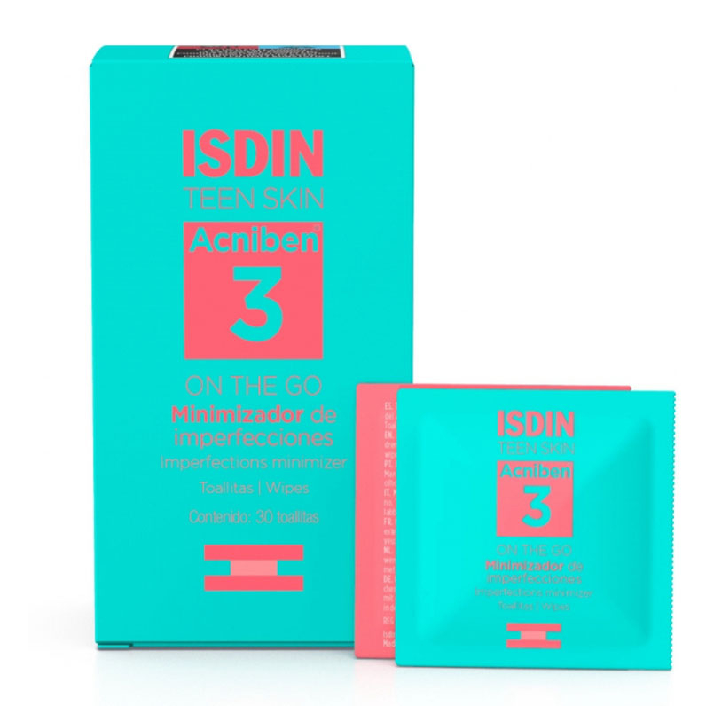 'Acniben On-The-Go Imperfections Minimizer' Face Wipes - 30 Pieces