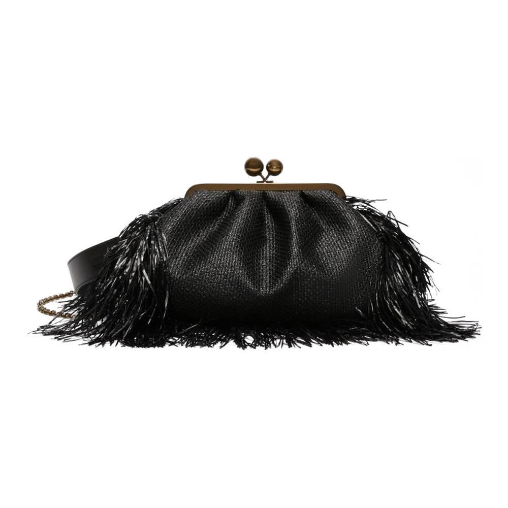 'Belford Medium Raffia-Look Pasticcino' Clutch für Damen