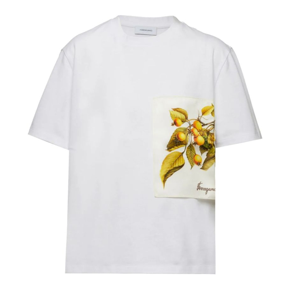 'Botanical-Print' T-Shirt für Damen