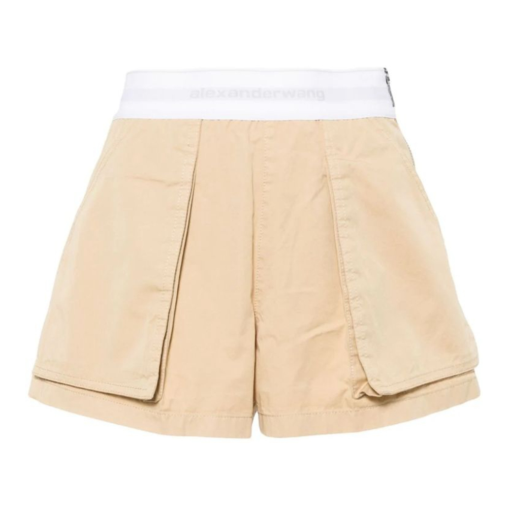 Women's 'Logo-Waistband' Cargo Shorts