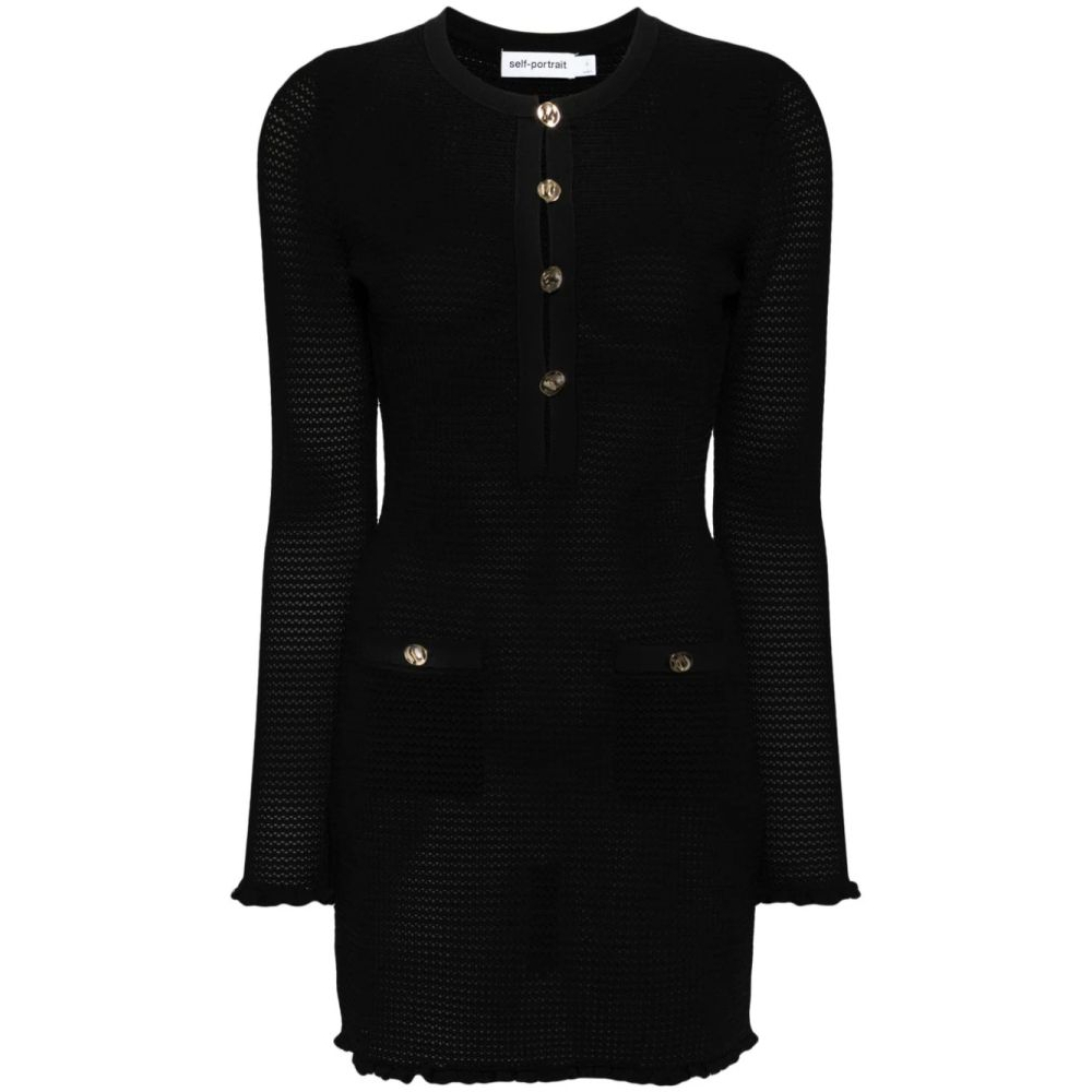 Robe mini 'Crochet-Knit' pour Femmes