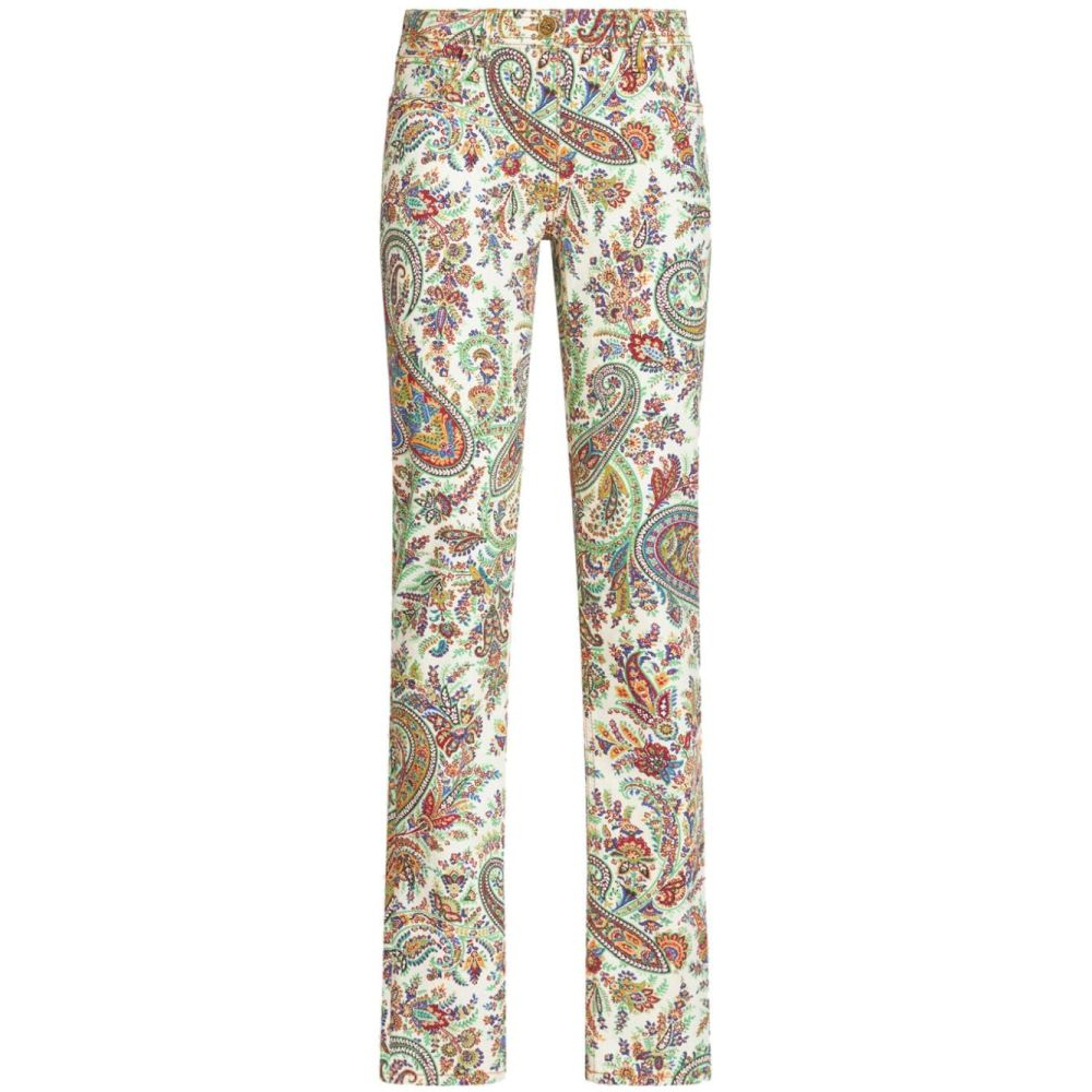 'Paisley-Print' Skinny Jeans für Damen