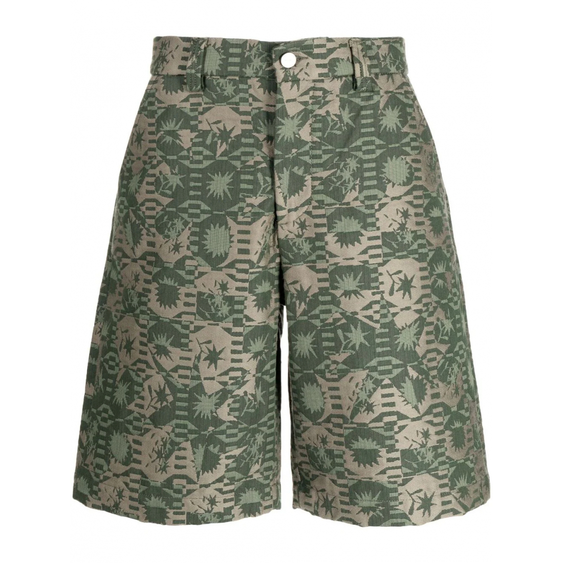 'Abstract-Embroidery' Bermuda Shorts für Herren