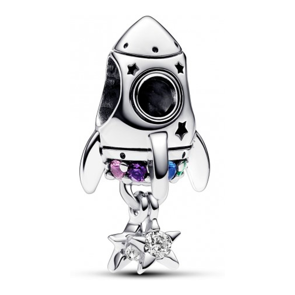 'Space Love Rocket' Charm für Damen