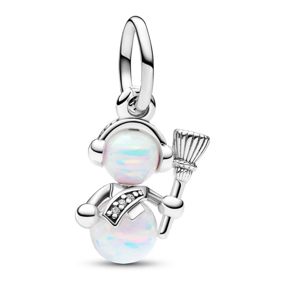 'Opalescent Snowman' Charm für Damen