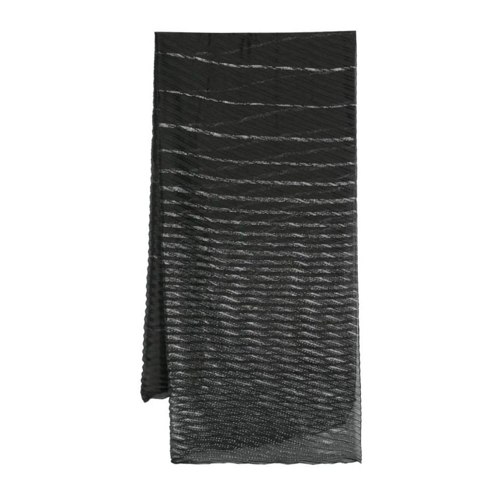 Women's 'Striped Pleated' Scarf