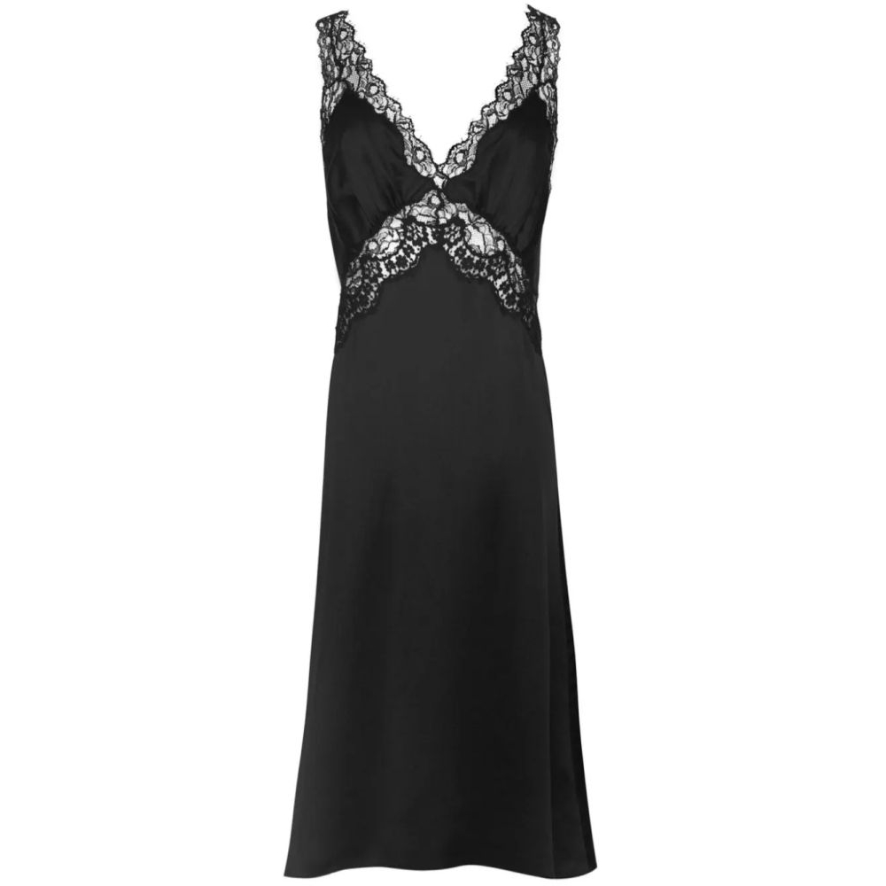 Women's 'Lace-Panelling' Slip Dress