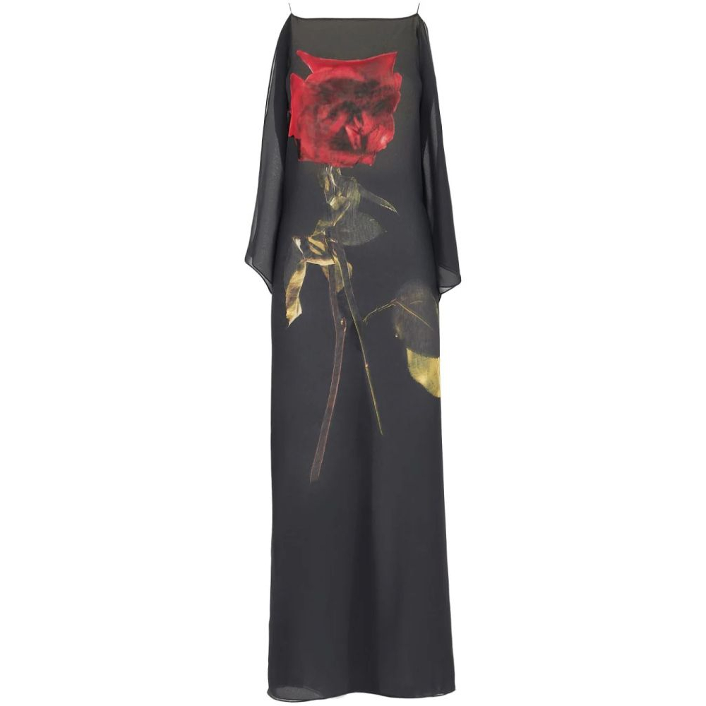 Robe maxi 'Shadow Rose' pour Femmes