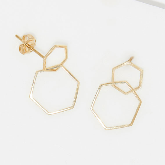 Women's 'Quadri Asymétrique' Earrings