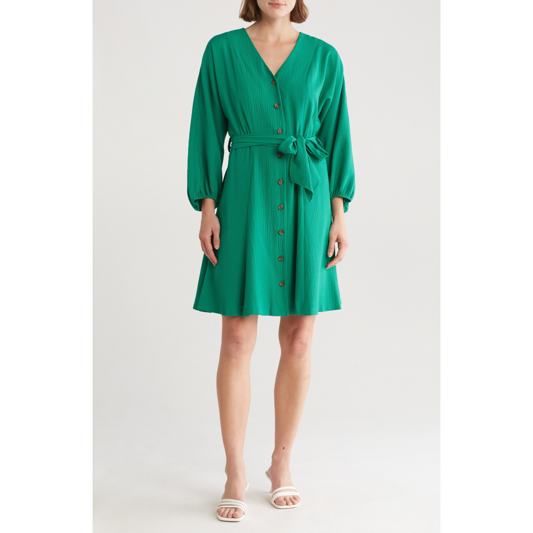 Women's 'Belted' Long-Sleeved Dress