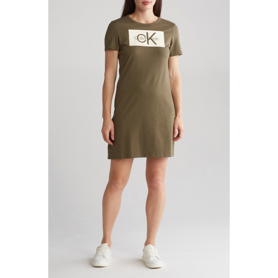 Women's 'Block Logo Stretch' T-shirt Dress