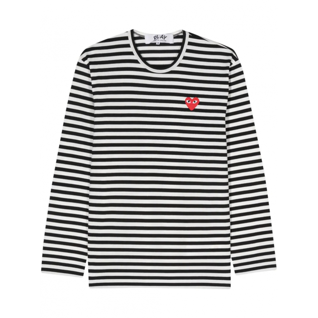 T-shirt 'Heart-Patch Striped' pour Hommes