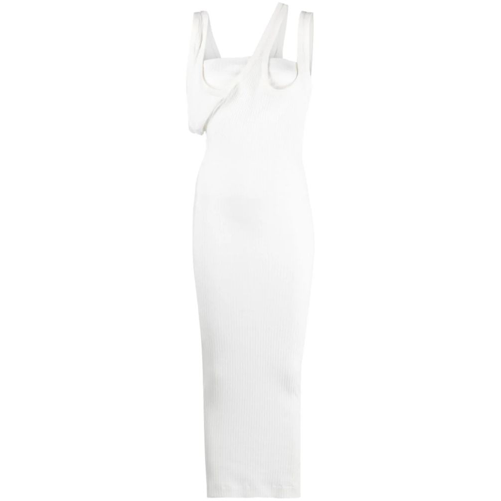 Women's 'Asymmetric-Neckline' Sleeveless Dress