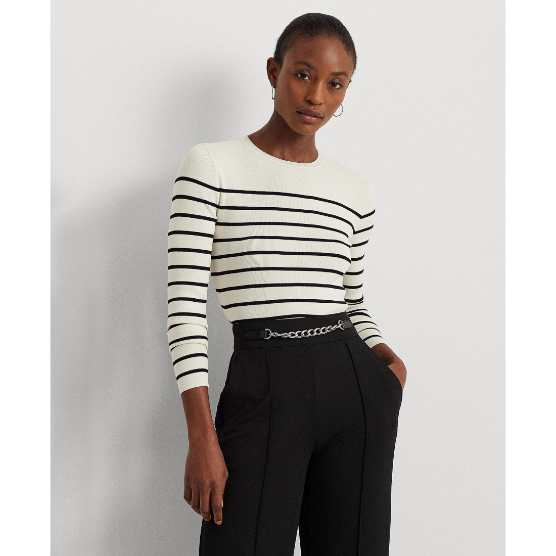 Women's 'Striped Crewneck' Sweater