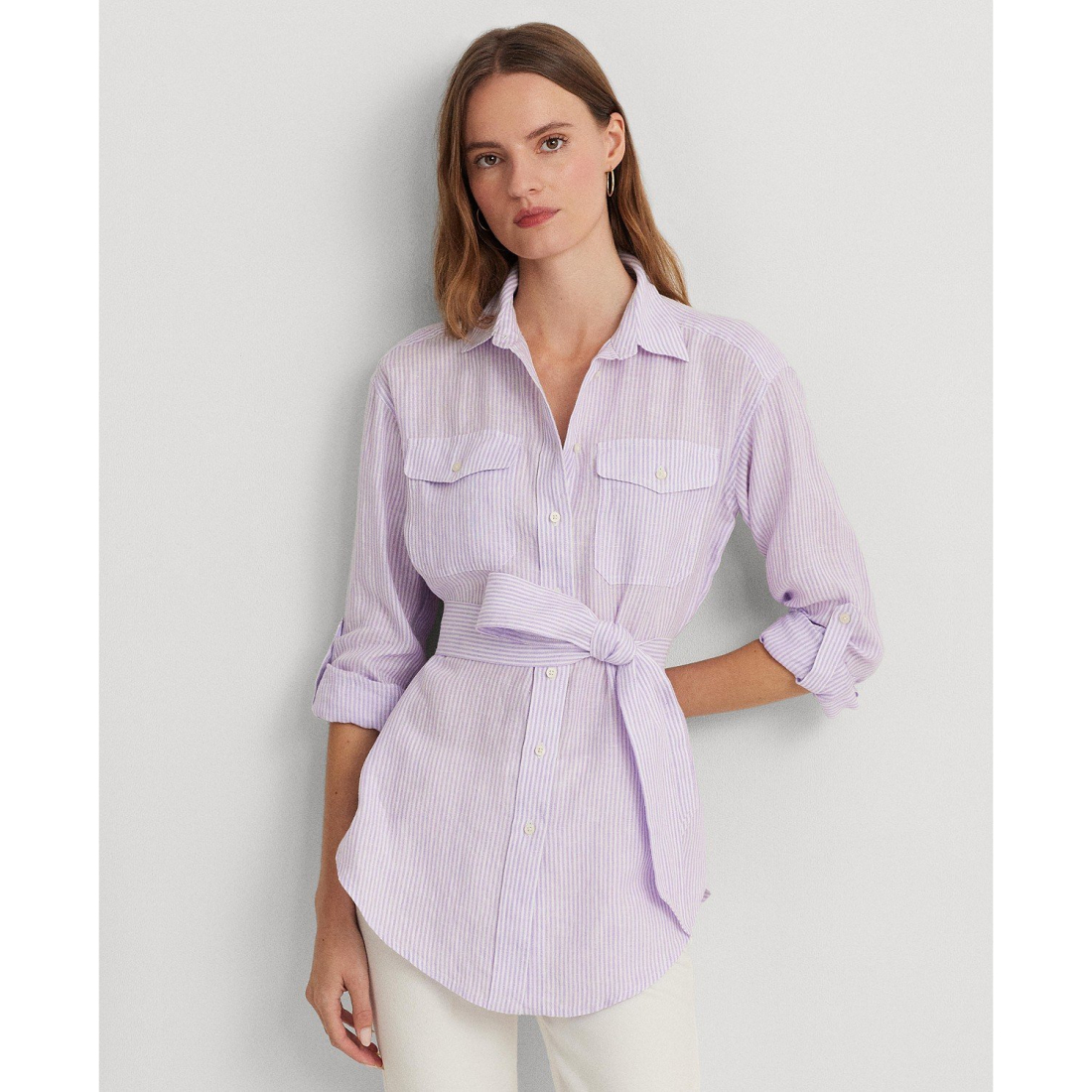 Women's 'Striped Belted Utility' Shirt