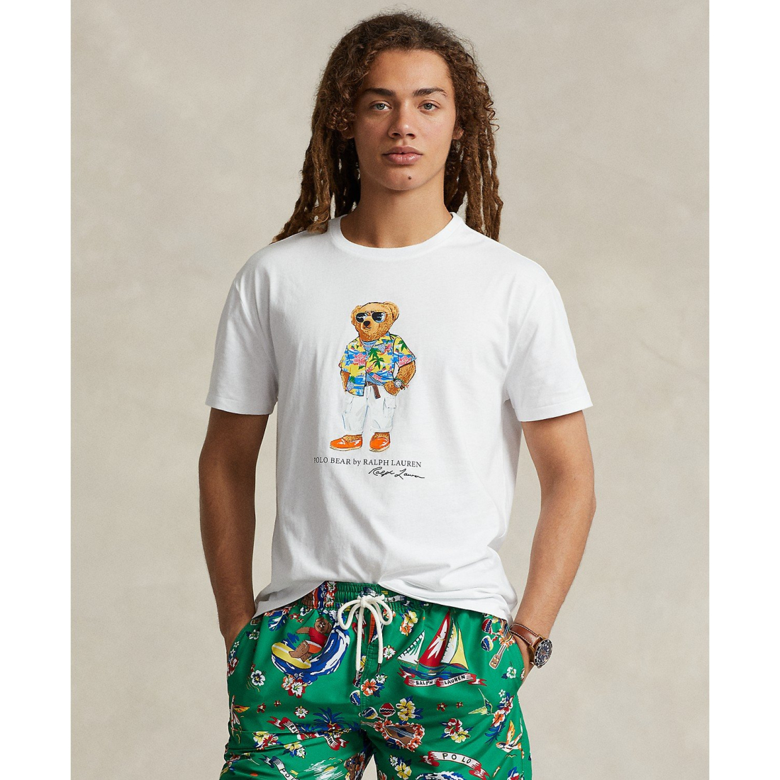 T-shirt 'Classic-Fit Polo Bear' pour Hommes