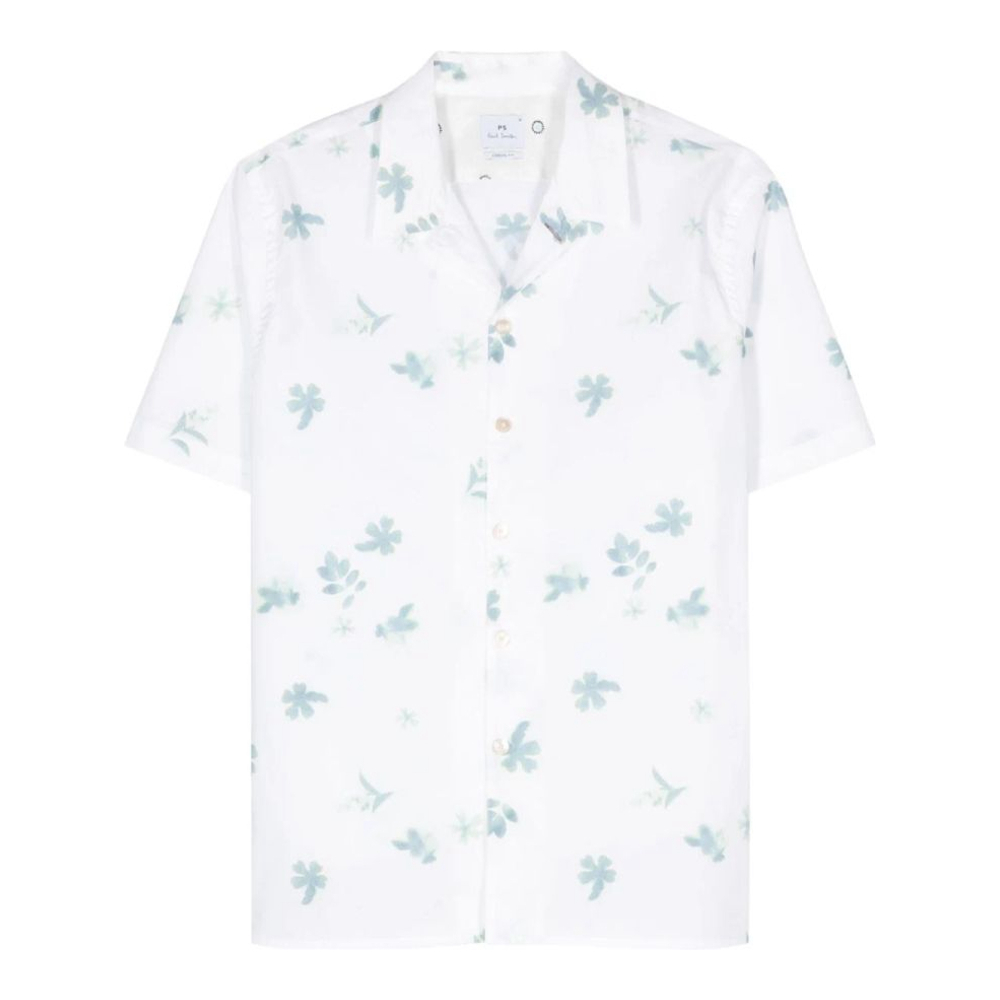 'Floral' Kurzärmeliges Hemd für Herren