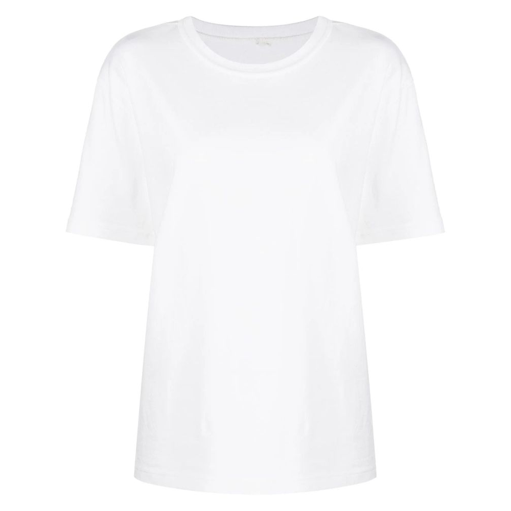 'Rubberised-Logo' T-Shirt für Damen