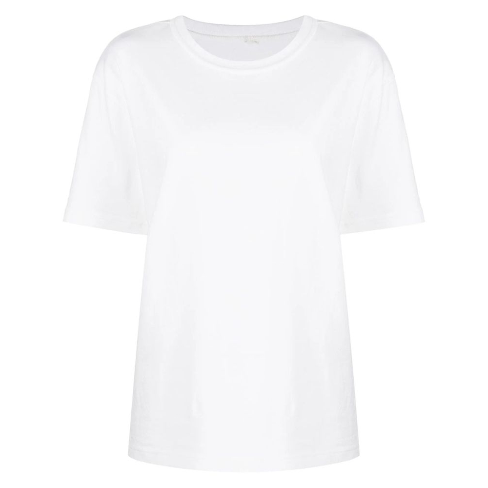 'Rubberised-Logo' T-Shirt für Damen