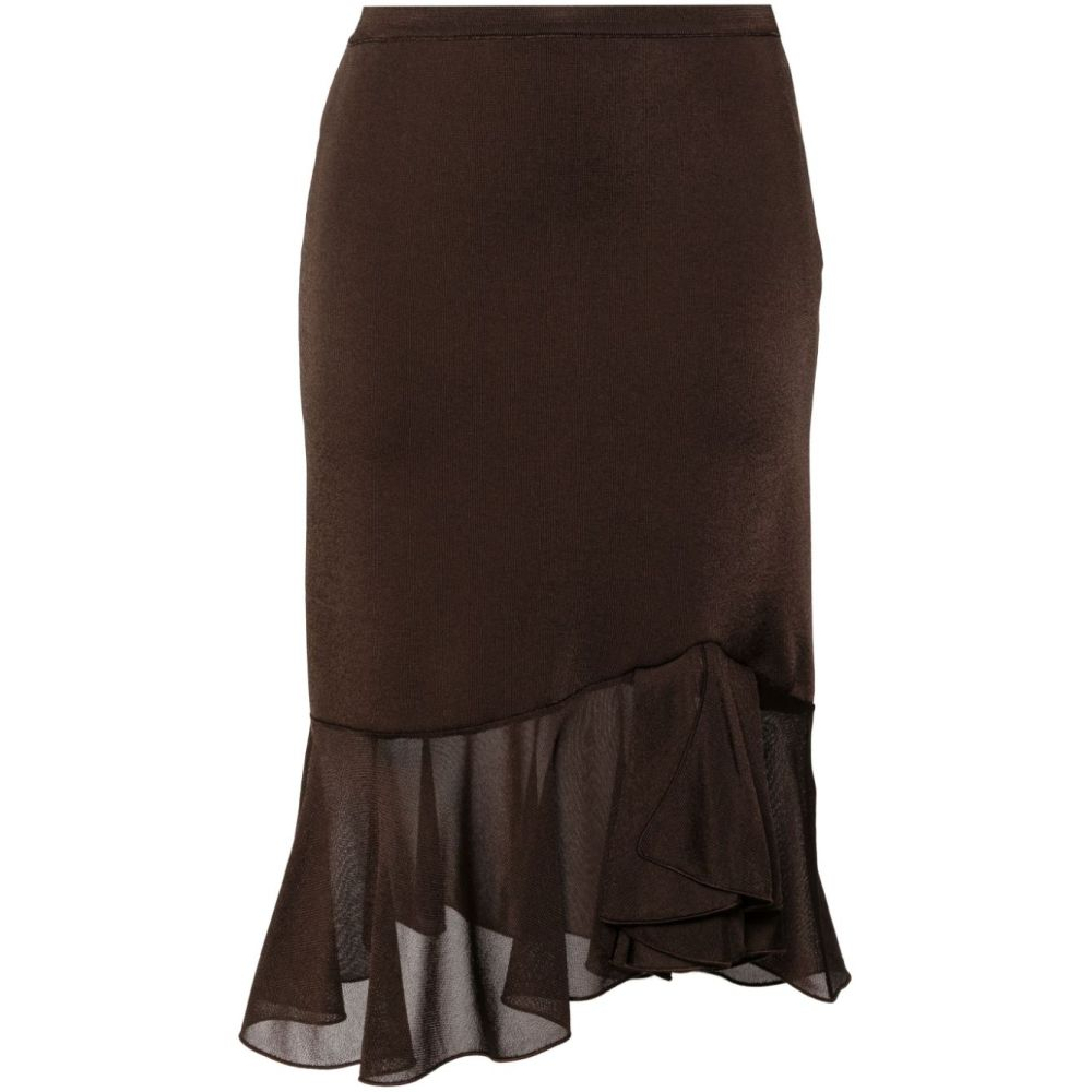 Women's 'Asymmetric Draped' Midi Skirt