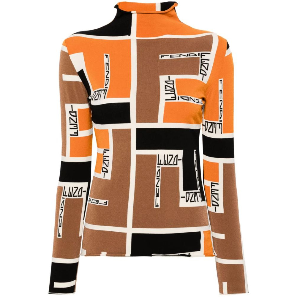 Women's 'FF Puzzle' Long Sleeve top